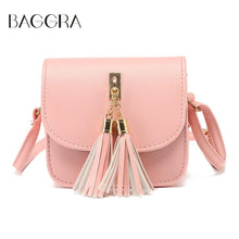 retro korean s tassel women messenger bags pink small bag pu leathercrossbody shoulder bag bolsas femininas TIML66