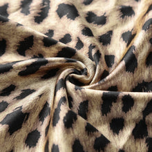 sexy dress women bodycon leopard dress sweetheart neck elegant dress strapless office dress brown TIML66