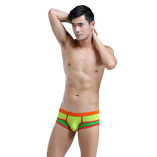 Sexy Mens Underwear U Convex Pouch Splice Boxer Shorts Breathable Elastic Low Waist Comfortable Underpants TIML66 TIML66