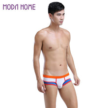 sexy mens underwear u convex pouch splice boxer shorts breathable elastic low waist comfortable underpants TIML66