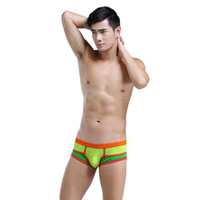 sexy mens underwear u convex pouch splice boxer shorts breathable elastic low waist comfortable underpants TIML66