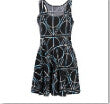 Sexy Casual Dress Deathly Hallows Reversible Skater Dress LY3 TIML66