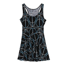 Sexy Casual Dress Deathly Hallows Reversible Skater Dress LY3 TIML66