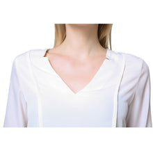 Simple Women Blouses V Neck Long Sleeves Shirt Ruched Back Asymmetric Hem Women Tops Blusas TIML66 TIML66