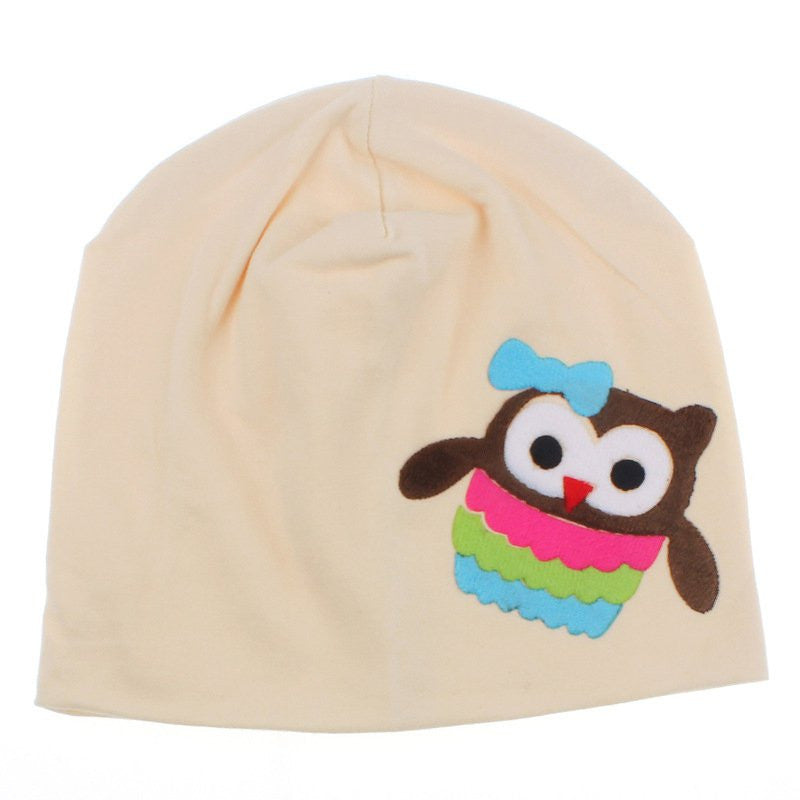 Baby Hats Infant Girls Boys Cotton Beanies Owl Stretch Kids Caps 12 Colors TIML66