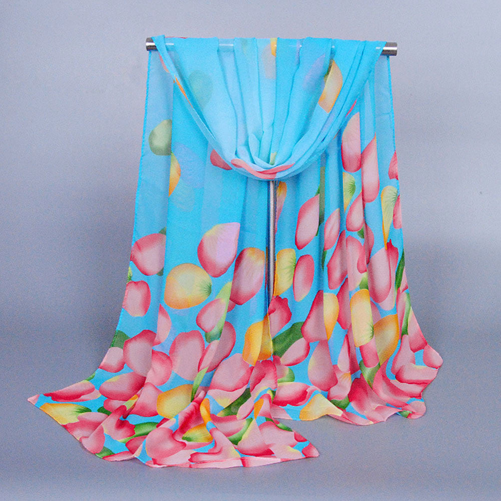 Chiffon Women Scarf Contrast Colorful Polka Dot Print Long Design Thin Pashmina Shawl And Scarves 5 Colors TIML66 TIML66
