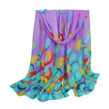 Chiffon Women Scarf Contrast Colorful Polka Dot Print Long Design Thin Pashmina Shawl And Scarves 5 Colors TIML66 TIML66