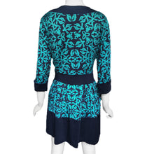 high street women dresses geometric print o neck half sleeve lady elegant party mini dress vestidos TIML66