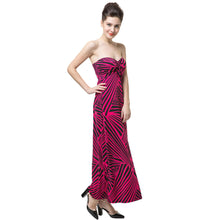 style striped print elegant dress off the shoulder padding-string sexy party dress women long maxi dress vestidos TIML66