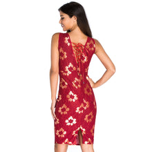 bodycon dress women cocktail sexy club dress lace up crochet sleeveless party dress black red blue TIML66