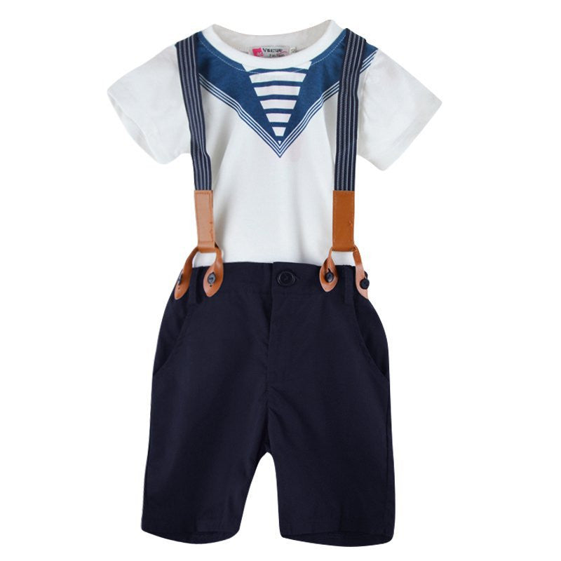 Clothing Sets Baby Sailor Suits For Boys kids Pants + Top Boys Navy Children Clothes 0-5Y LE2 TIML66