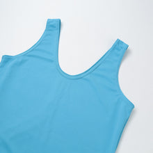 women bandage dress scoop neck low cut at back sexy party dresses sleeveless side cutouts clubwear light blue TIML66