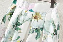 Retro Women Vintage Skirt Peony Floral Print A-Line Pleated Skirt Women Elastic High Waist Side Zipper Midi Skirt TIML66 TIML66