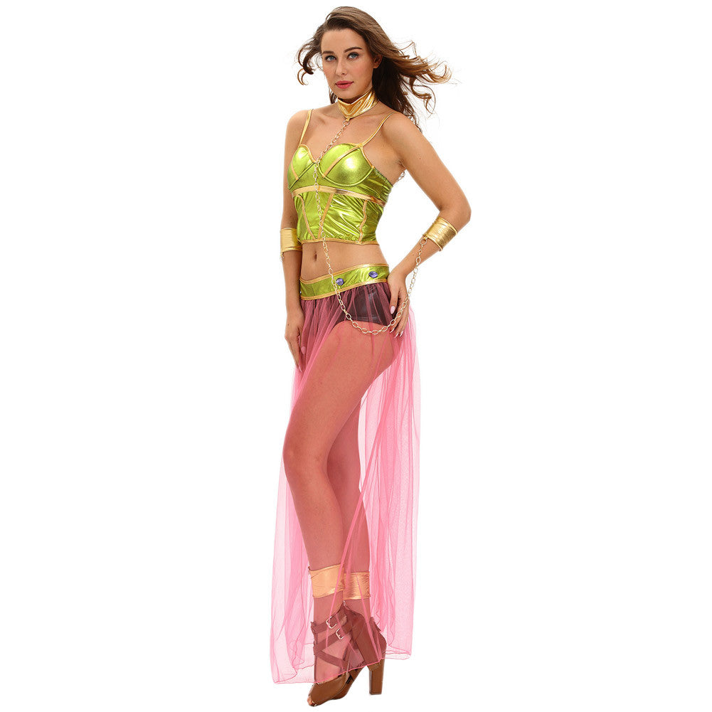 Sexy Women 8pcs Slave Princess Costume Set Sexy Halloween Fancy Dress –  This-is-my-life-66