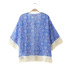 Style Tops Women Blouses Printed Shirts Casual Camisas Femininas Blusas Vintage Kimono Cardigan Plus Size TIML66 TIML66