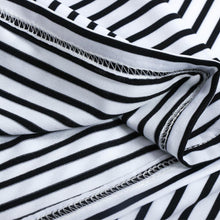 women dress striped short sleeve mini party dress white o neck casual loose dress beachwear vestidos TIML66