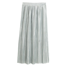 vintage pleated skirt maxi boho skirts womens solid high waist chiffon long tutu skirt jupe femme TIML66