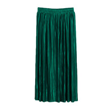 vintage pleated skirt maxi boho skirts womens solid high waist chiffon long tutu skirt jupe femme TIML66