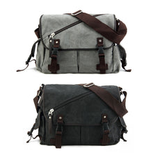 Vintage Men Messenger Bags Canvas Shoulder Hand Bag Student Business Boy Crossbody Bag Zipper Brief Travel Handbag TIML66 TIML66