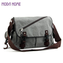 Vintage Men Messenger Bags Canvas Shoulder Hand Bag Student Business Boy Crossbody Bag Zipper Brief Travel Handbag TIML66 TIML66