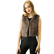 Coat Women Faux Fur Vest Shitsuke Fuorrure Fur Vest Woman Gilet Veste Warm Shaggy Vest Waistcoat TIML66 TIML66