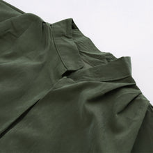 women thin parka coat rond neck long sleeve casual coat for women windbreaker top dark green TIML66