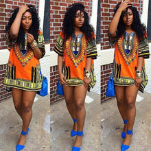 women african festival dashiki shirt kaftan boho hippe gypsy festival tops party dress TIML66