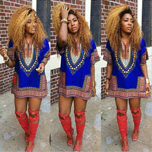 women african festival dashiki shirt kaftan boho hippe gypsy festival tops party dress TIML66