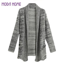 Women Knitted Cardigan Warm Cardigan With Pockets Long Sleeve Casual Outwear Ladies Sweaters Coat TIML66 TIML66