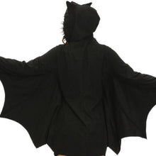 Women Halloween Bat Costume Dress Hooded Zipper Long Sleeve CosPlay Sexy Adult Uniform Mini Dress Black Deguisement Adultes TIML66 TIML66