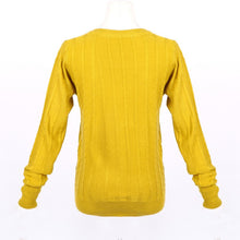 Women Lady Long Sleeve Round Neck Twisted Knit Sweater Pullover Jumper Tops TIML66