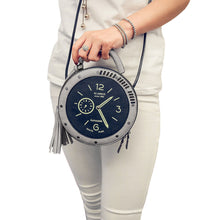 women leather messenger bag tassel crossbody shoulder bag clock casual vintage handbag bag pink black grey TIML66