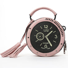 women leather messenger bag tassel crossbody shoulder bag clock casual vintage handbag bag pink black grey TIML66