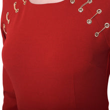 Women Plus Size Bodycon Dress Split Chain Eyelet Zip Back O Neck Long Raglan Sleeves Mini Pencil Dress Red Vestido De Festa TIML66 TIML66