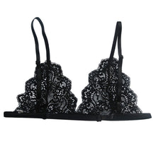 women sexy floral lace triangle bra bustier sheer bralette unpadded camis crop top lady bras clothes TIML66