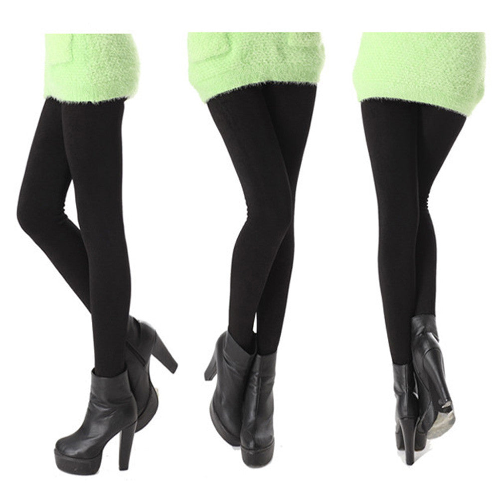 Women Warm Spandex Leggings Solid Thick Velvet Leggin High Elastic Skinny Bodycon Workout Pants Candy Color Jeggings TIML66 TIML66