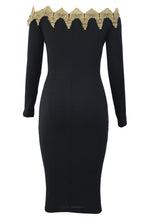 womens dress slim bodycon midi dresses sexy pencil dresses vestidos applique black off shoulder elegant lace dress TIML66