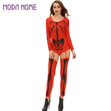 Womens Halloween Skeleton Costume Ropa Esqueleto For Woman Adults Cosplay Uniform Vestido Esqueleto Ladies Robe Squelette TIML66 TIML66