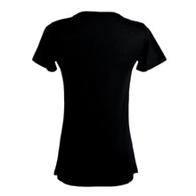 tshirt women Rhinestone O-Neck Short Sleeve T-shirt Beading Design Casual Women Tops Tee Shirt Black camisetas mujer TIML66 TIML66