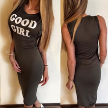 2017 Solid Sleeveless Letter Printed Dresses Streetwear Print GOOD GIRL Sheath Dress Casual Bodycon Beach Vestidos TIML66