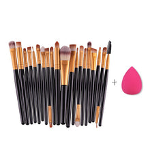 20pcs makeup brushes set powder foundation eyeshadow eyeliner lip brush tool sponge beush TIML66