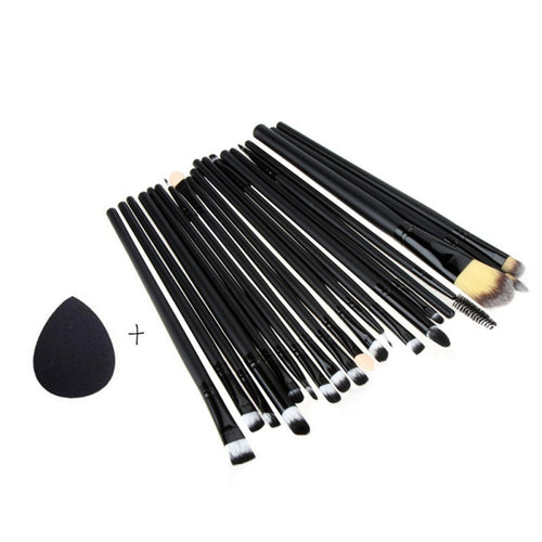 20pcs makeup brushes set powder foundation eyeshadow eyeliner lip brush tool sponge beush TIML66