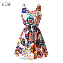 21 Colors New Sexy Women's Tank Chiffon Beach Dress Sleeveless Floral Mini Dresses M-XXL  TIML66
