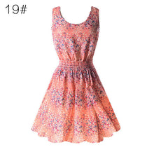 21 Colors New Sexy Women's Tank Chiffon Beach Dress Sleeveless Floral Mini Dresses M-XXL  TIML66