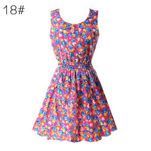 21 Colors New Sexy Women's Tank Chiffon Beach Dress Sleeveless Floral Mini Dresses M-XXL  TIML66