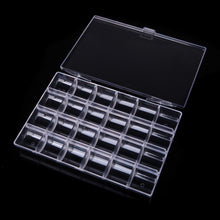 24 Slots Clear Plastic Tools Boxes Storage Box Jewelry Case Container Jewelry Packaging and Display Nail Art Tools TIML66 TIML66