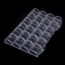 24 slots clear plastic tools boxes storage box jewelry case container jewelry packaging and display nail art tools TIML66