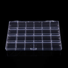 24 Slots Clear Plastic Tools Boxes Storage Box Jewelry Case Container Jewelry Packaging and Display Nail Art Tools TIML66 TIML66