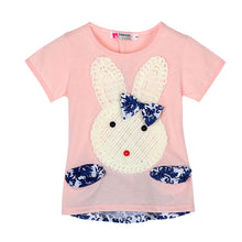 2pcs Baby Kids Girls Clothes Set Top and Short Pants Suits Cute Rabbit Cartoon Knitting Children's Clothing Set TIML66