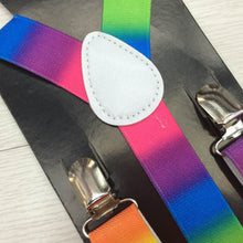 2pcs colorful boy men y back suspenders child elastic adjustable clip on braces TIML66